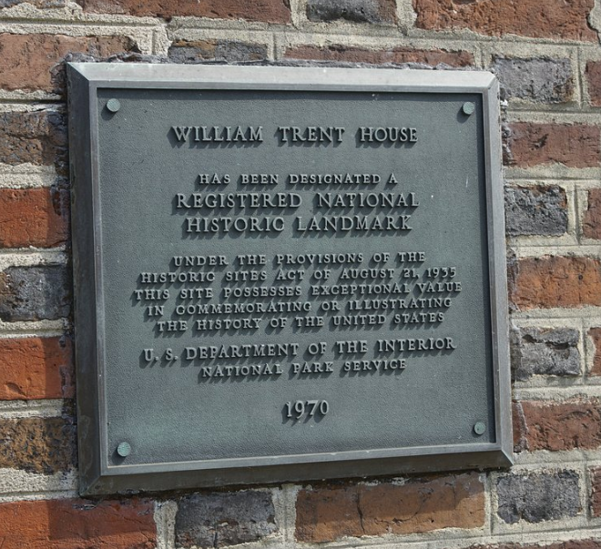 trent house plaque